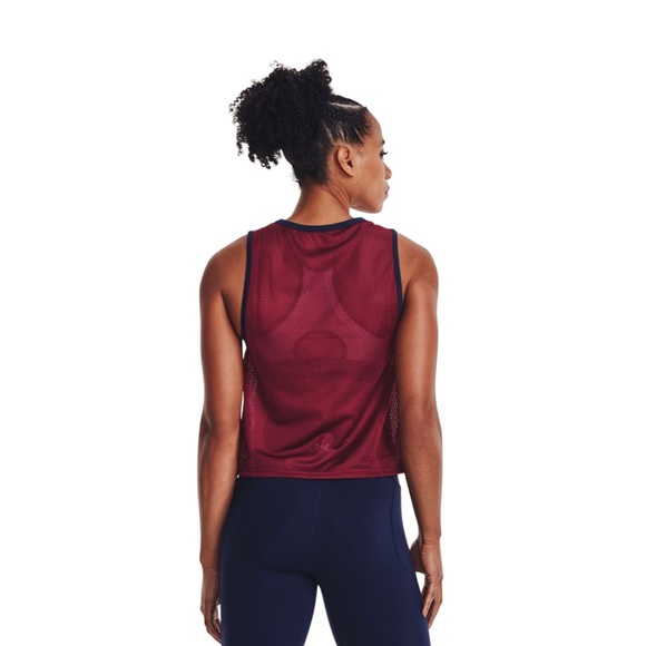 UNDER ARMOUR Women's UA Playback Retro Mesh Tank TOP - Picture 2 of 7